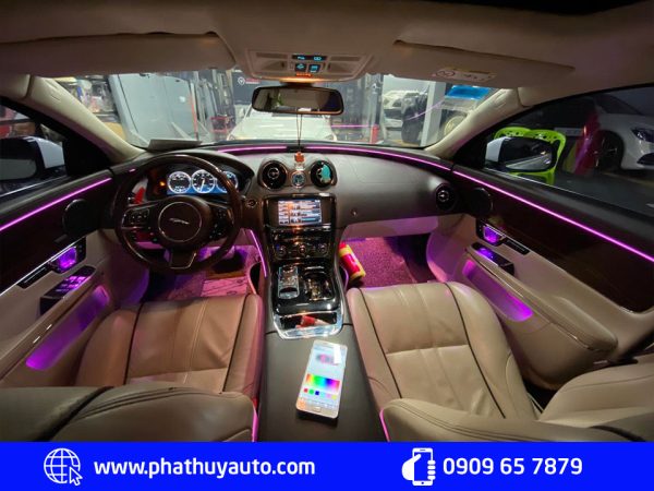 Độ đèn Led nội thất xe Jaguar XJ