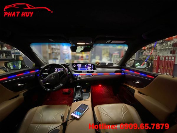 Độ đèn led viền nội thất Lexus RX350