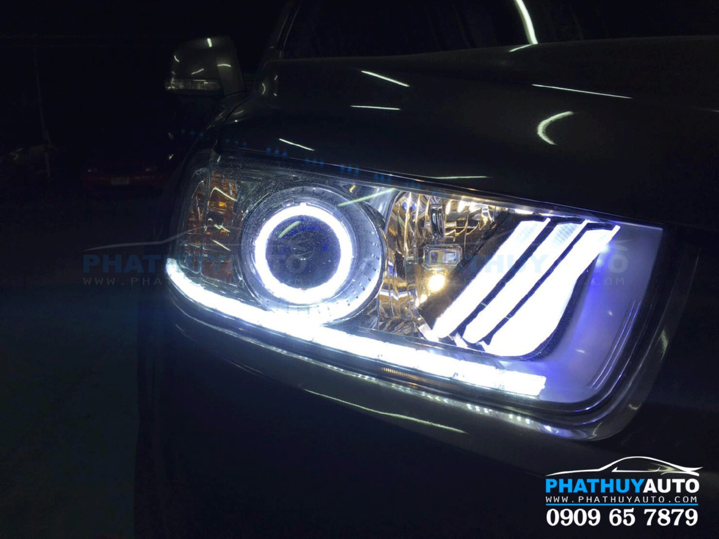 Độ đèn pha cho Chevrolet Captiva