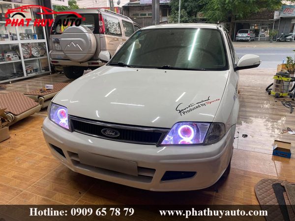 Độ đèn pha xe Ford Laser