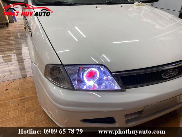 Độ đèn pha xe Ford Laser