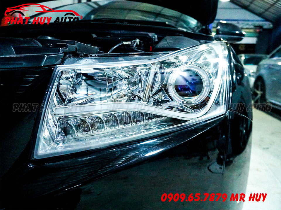 Độ đèn xe Cruze nguyên bộ