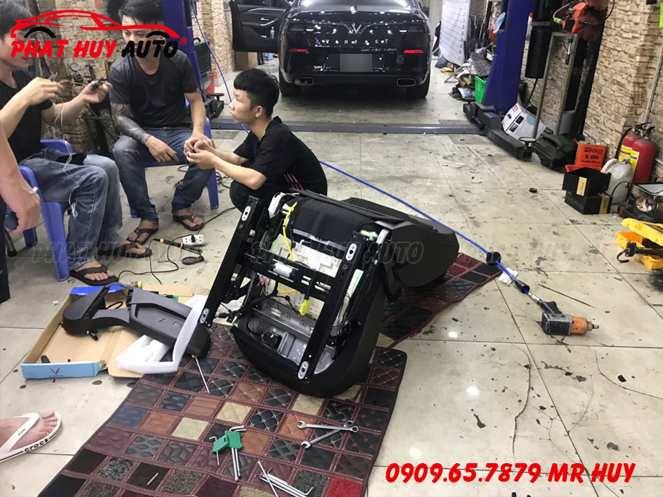 Độ ghế chỉnh điện OSAKA cho Vinfast Lux A