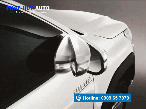 Độ gương gập điện Hilux 2026