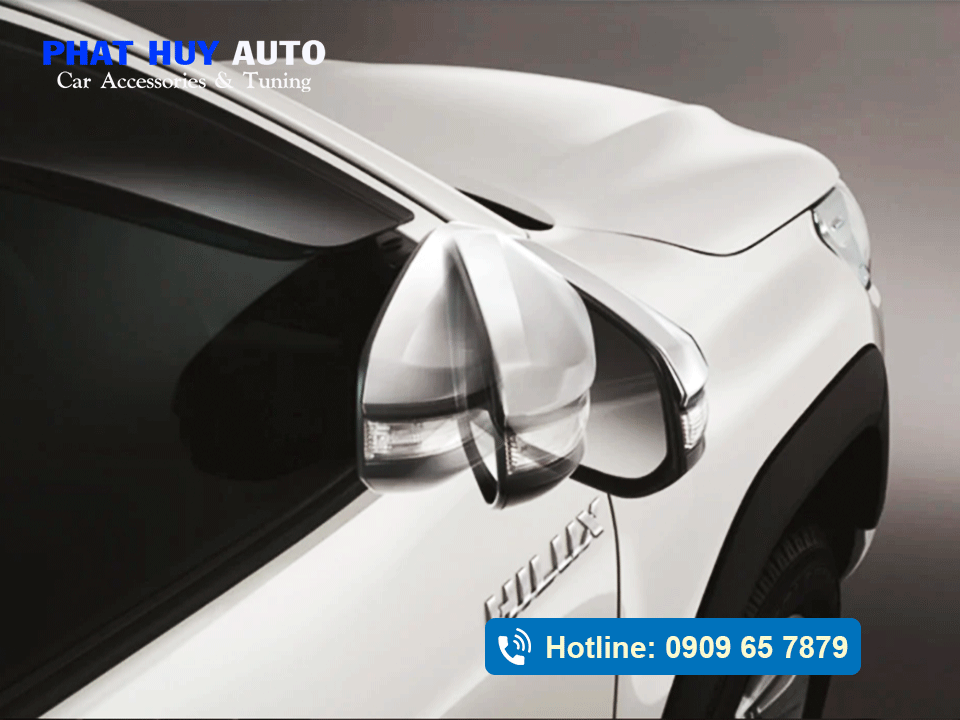 Độ gương gập điện Hilux 2026