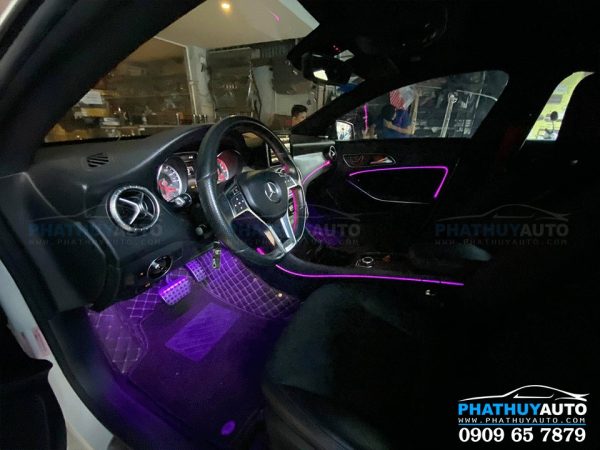 Độ LED nội thất Mercedes CLA250