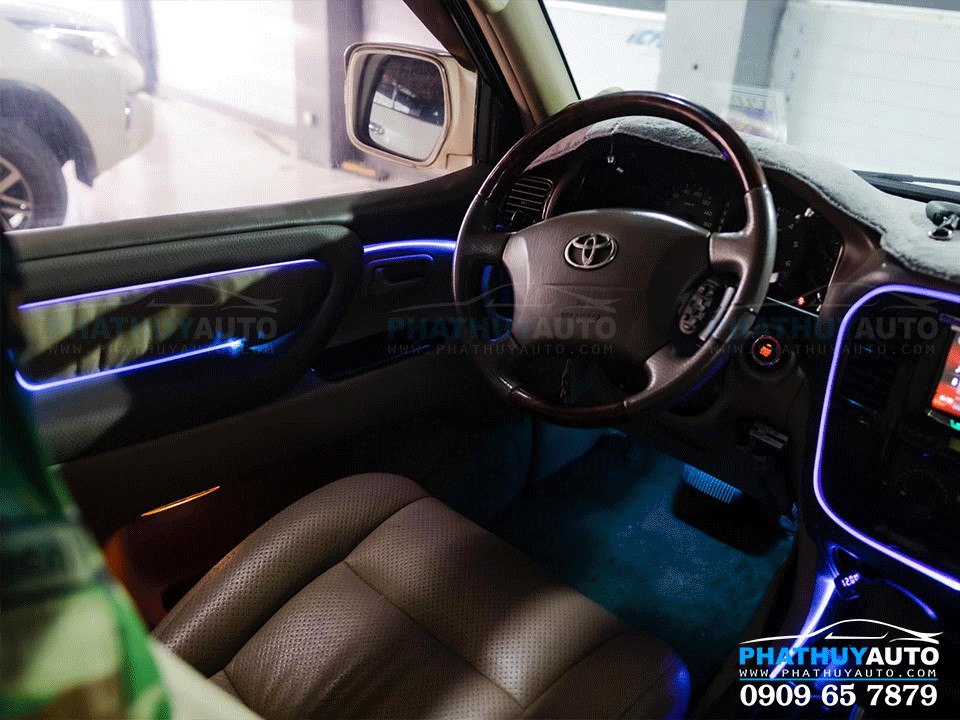 Độ Led nội thất Toyota Prado