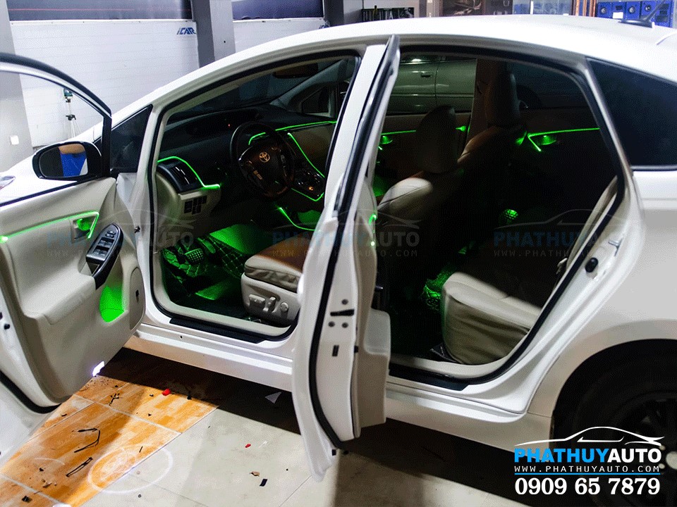 Độ Led nội thất Toyota Prius