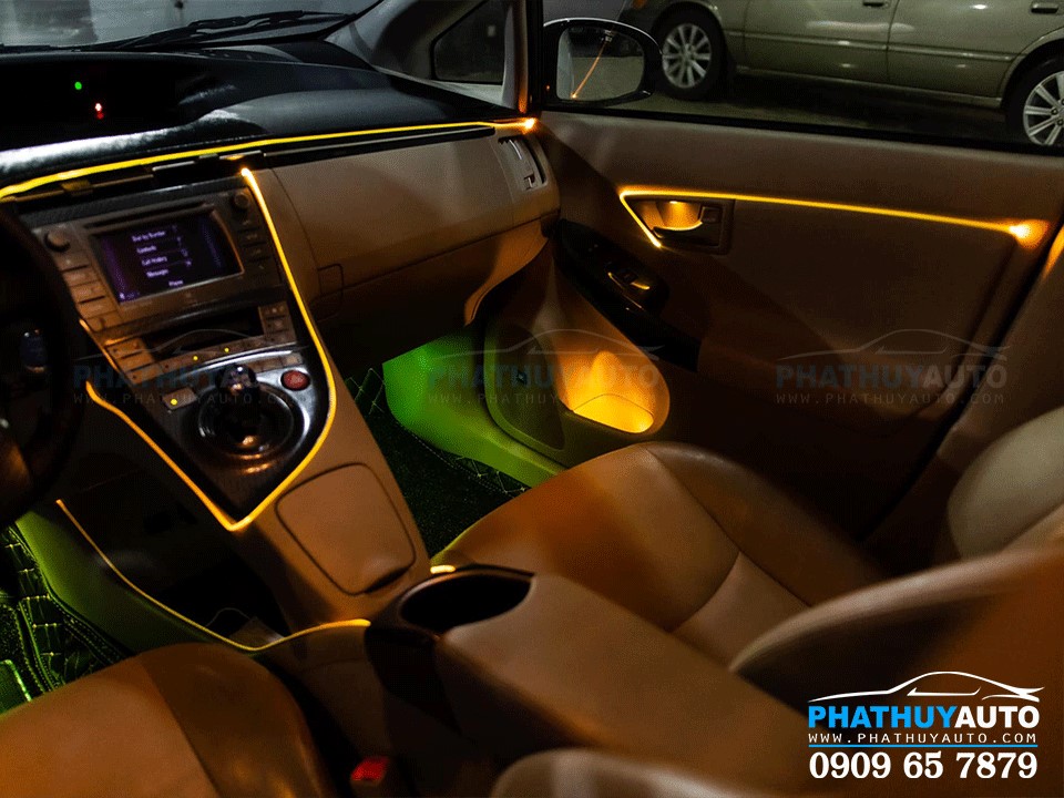 Độ Led nội thất Toyota Prius