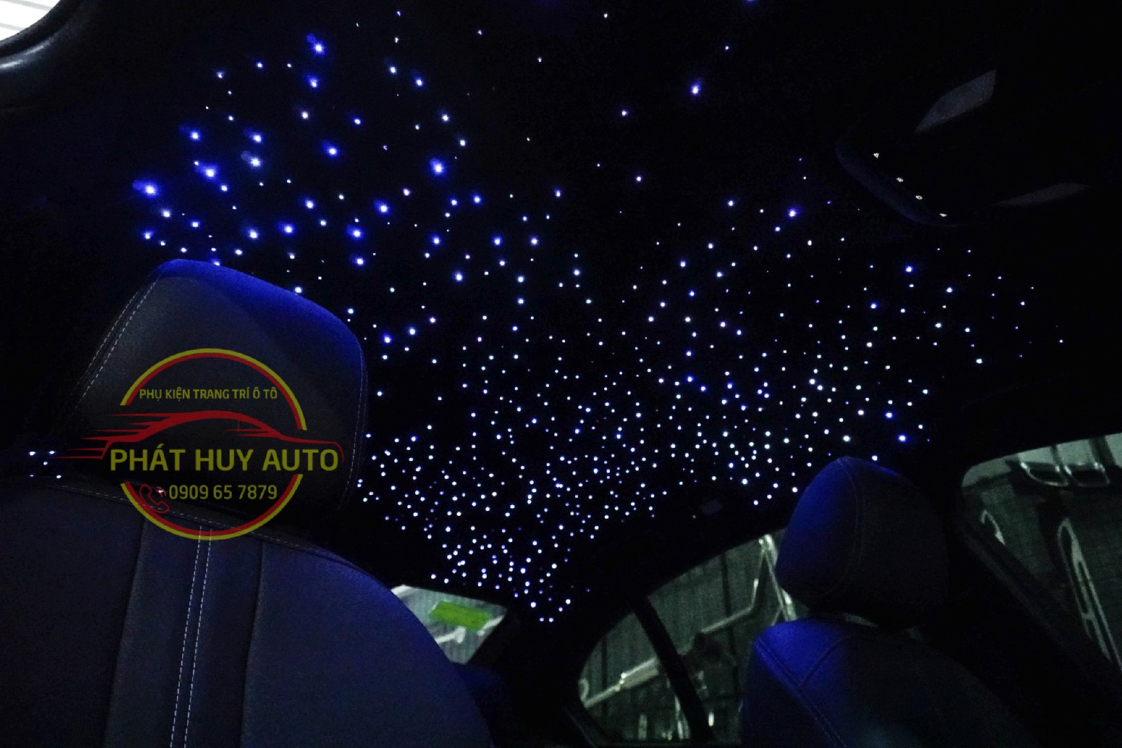 Độ Led trần sao Vinfast Lux