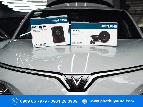 Độ loa sub Alpine cho VF6