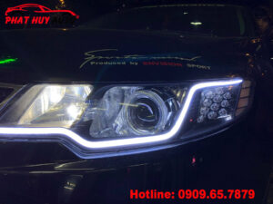 Độ mí Led pha Kia Forte