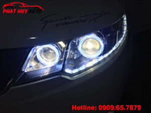 Độ mí Led pha Kia Forte