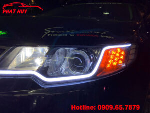 Độ mí Led pha Kia Forte