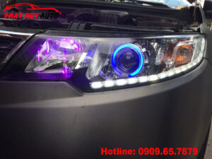 Độ mí Led pha Kia Forte