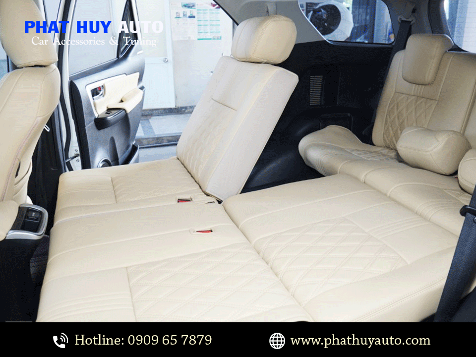 Độ ngả ghế thành giường Fortuner