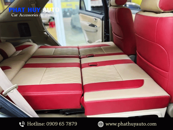 Độ ngả ghế thành giường Fortuner