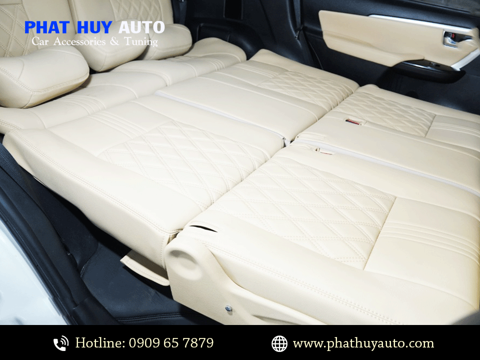 Độ ngả ghế thành giường Fortuner
