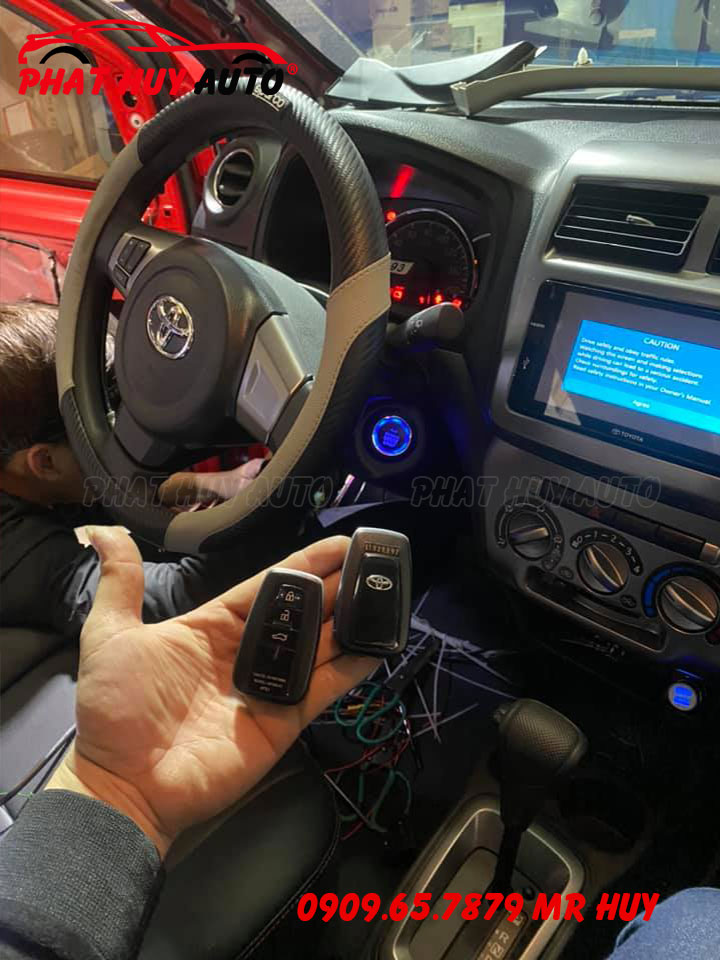 Độ nút Start Stop cho Toyota Wigo