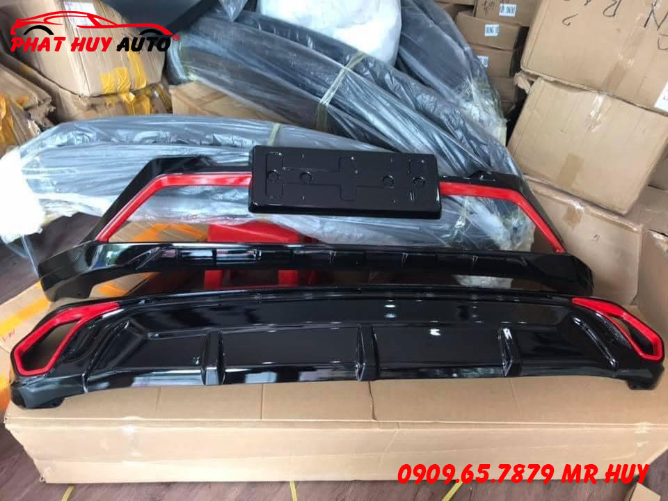 Độ ốp cản trước sau Outlander