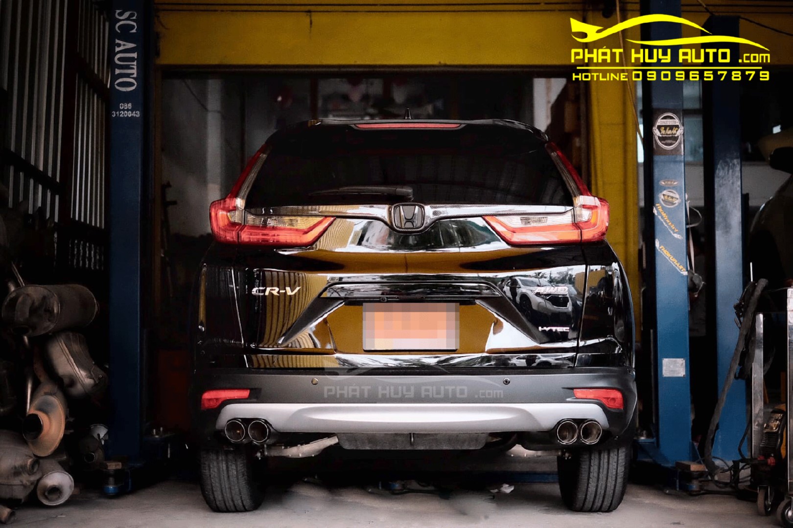 Độ Pô Akrapovic xe Honda CRV