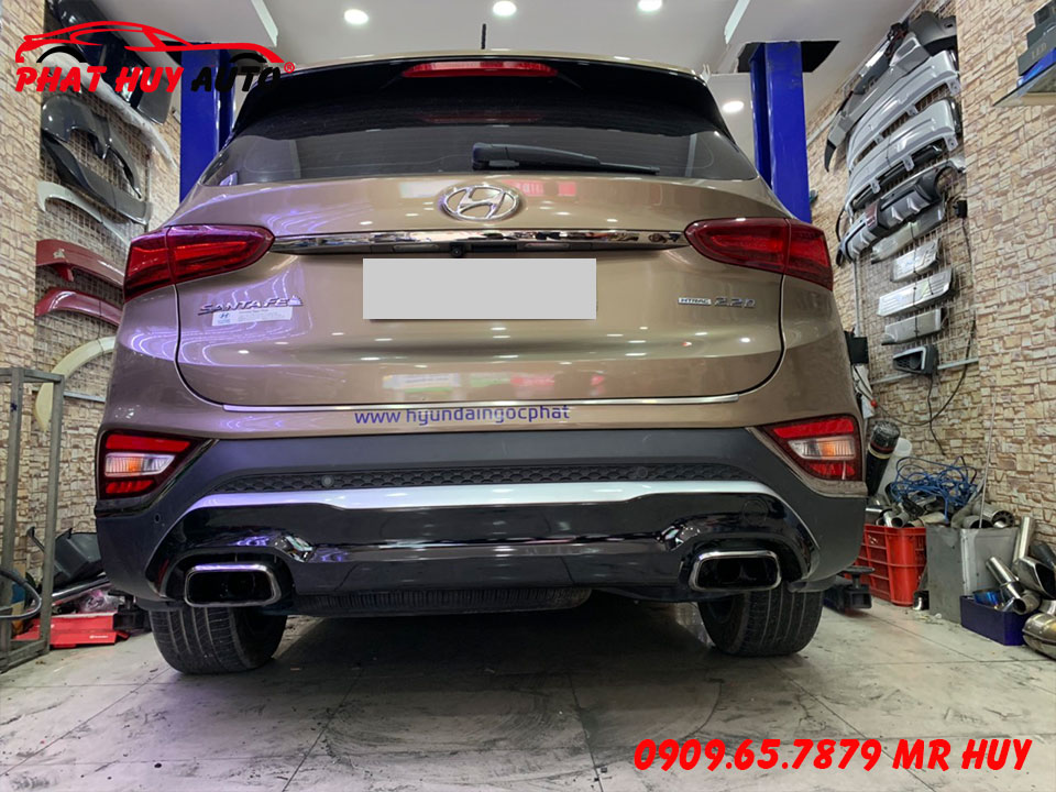 Độ pô ô tô Hyundai Santafe