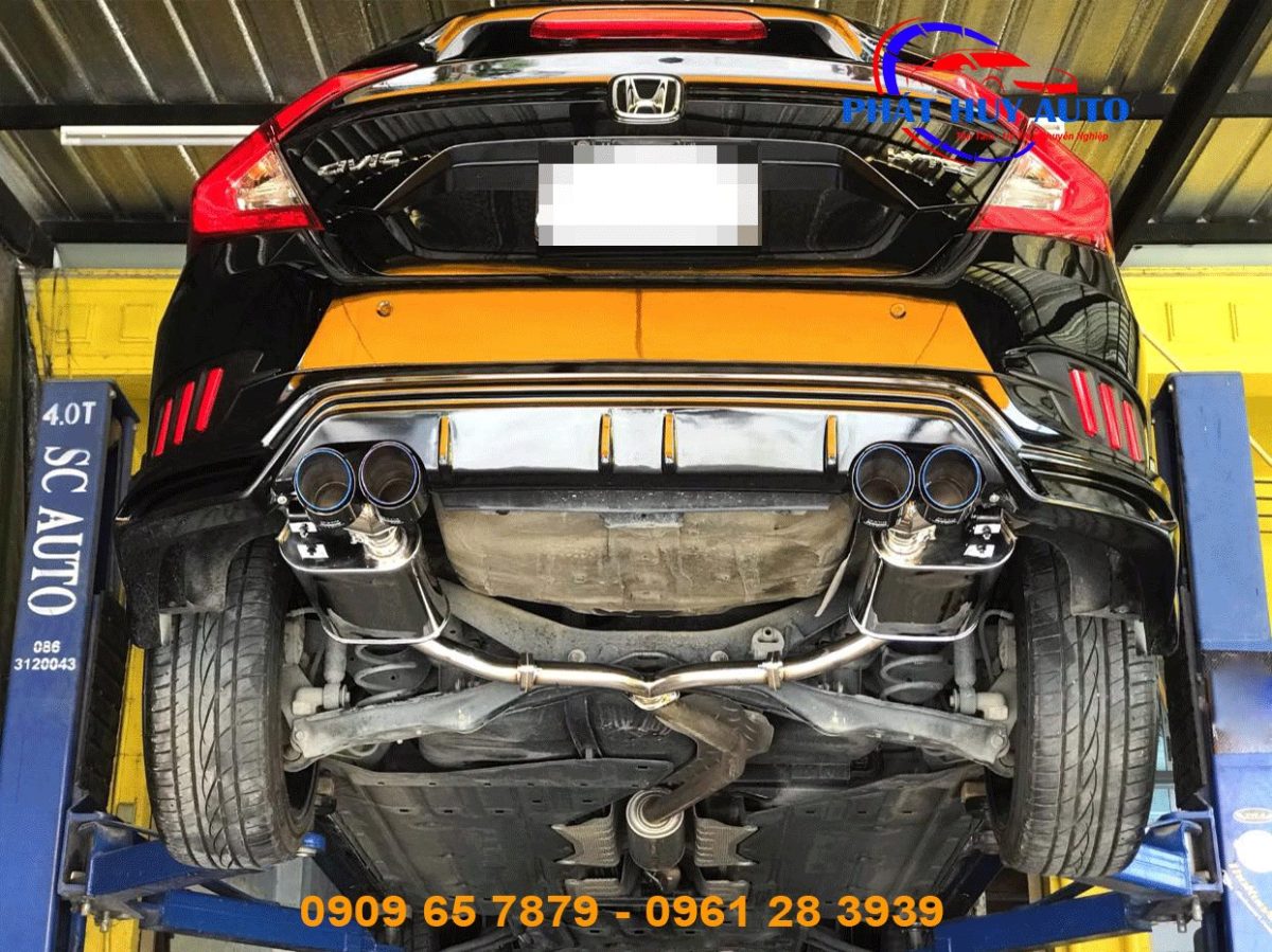 Độ pô on off Honda Civic