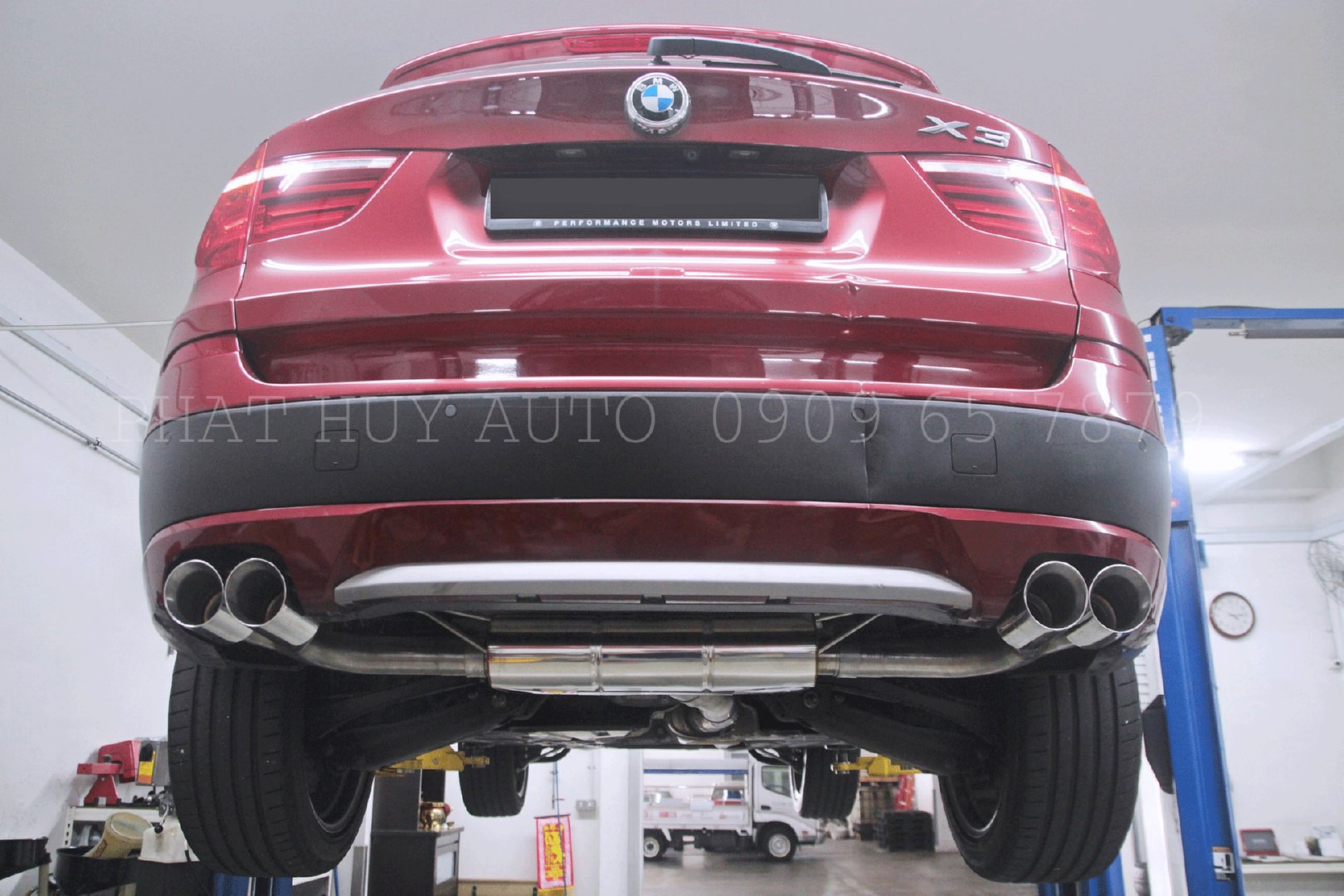 Độ pô on/off xe BMW X3