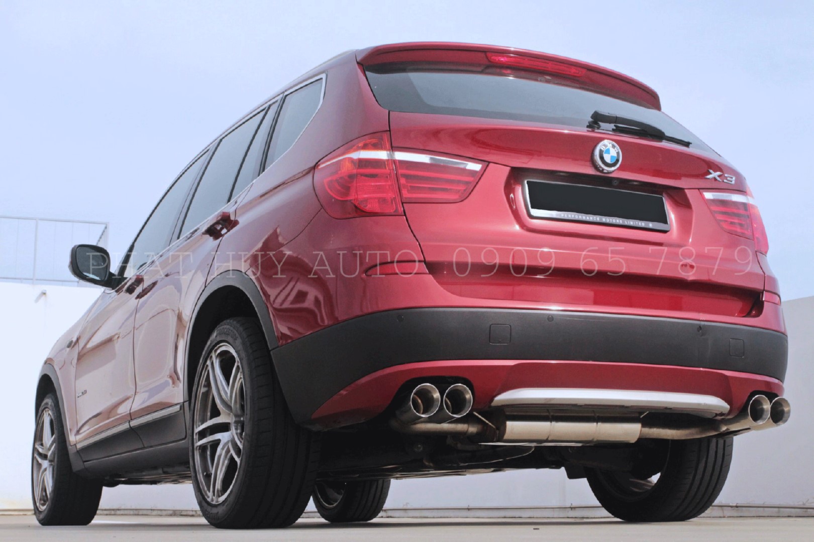 Độ pô on/off xe BMW X3