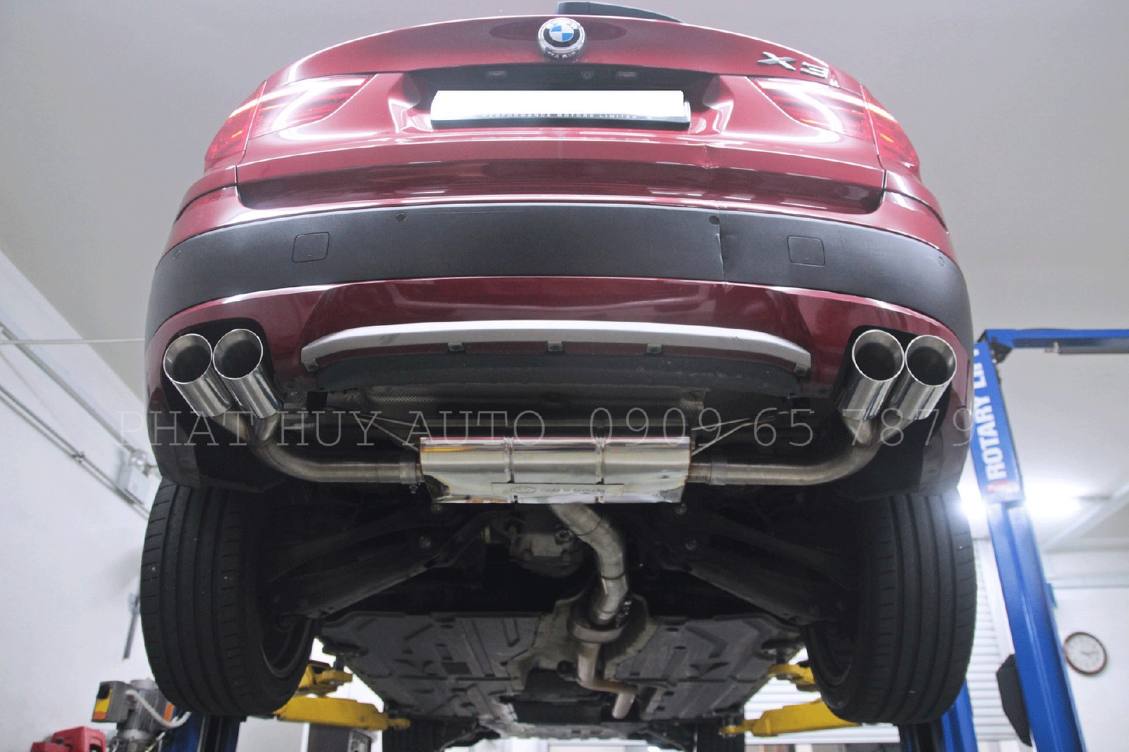 Độ pô on/off xe BMW X3