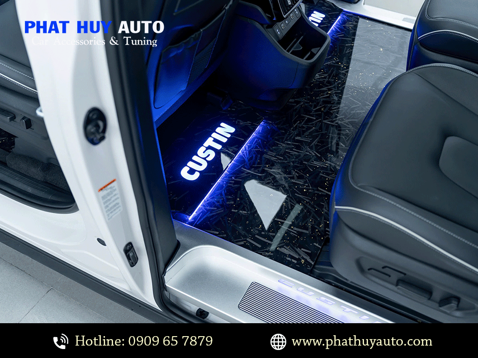 Độ sàn carbon xe Hyundai Custin