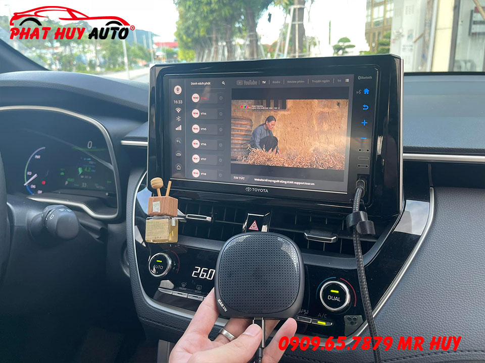 Gắn Android Box Elliview D4 Cho Toyota Cross 2022