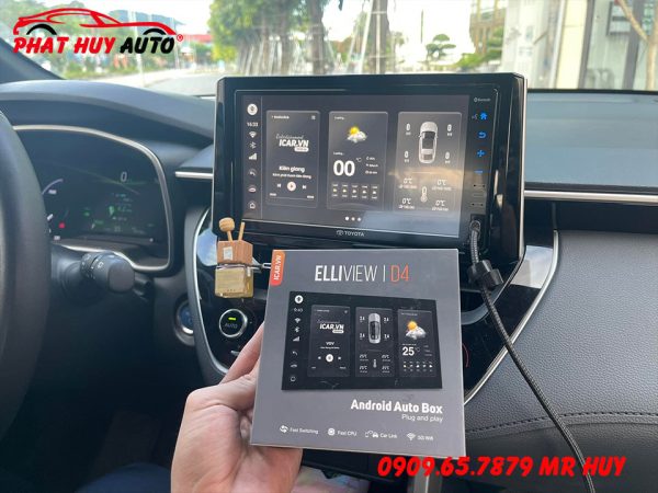 Gắn Android Box Elliview D4 Cho Toyota Cross 2022