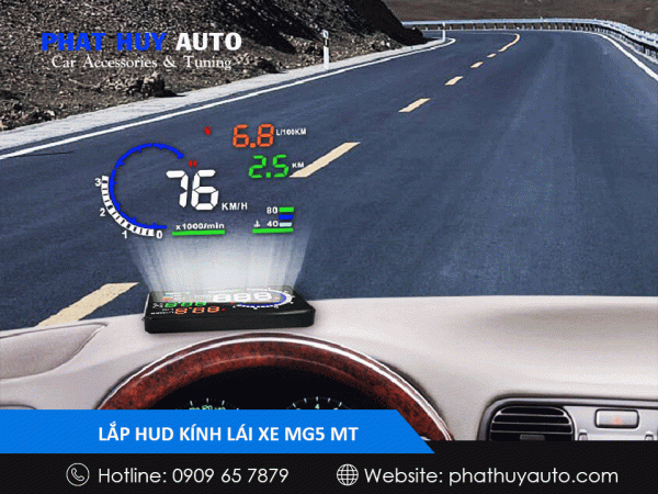 Hud kính lái cho MG5 MT
