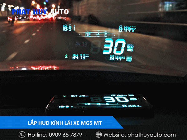 Hud kính lái cho MG5 MT