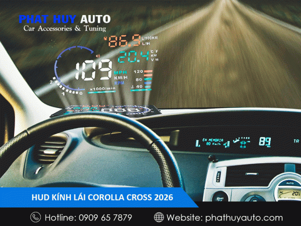 Hud kính lái Corolla Cross 2026