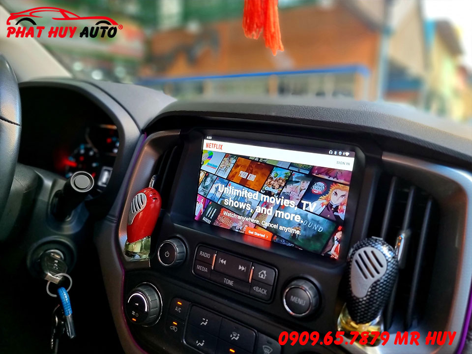 Lắp Android Box cho Chevrolet Colorado