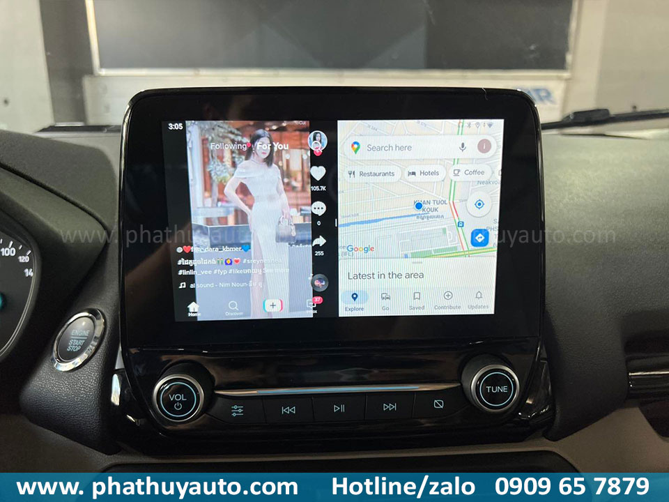 Lắp Android box cho Ecosport 2022