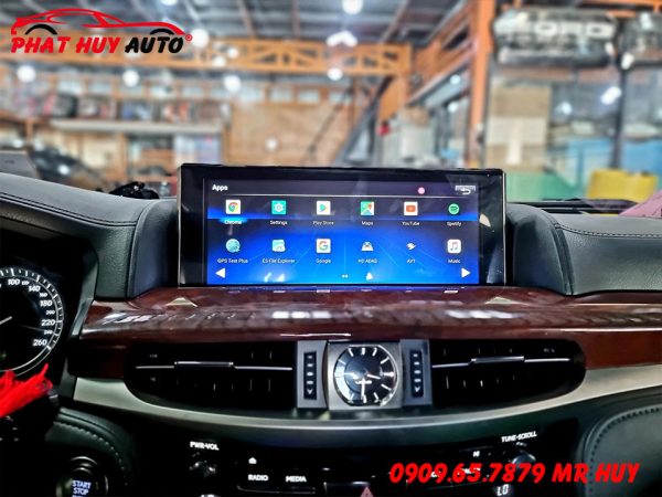 Lắp android box cho Lexus 570