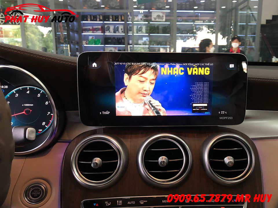 Lắp Android Box Cho Mercedes GLC200