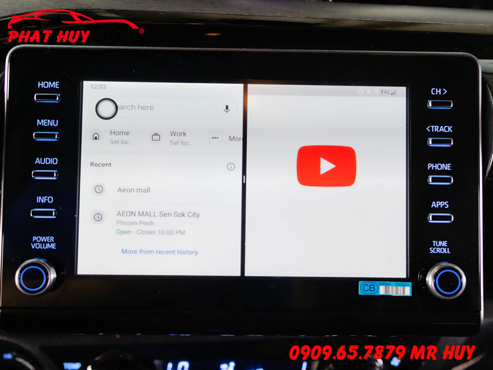 Lắp Android Box cho Toyota Hilux