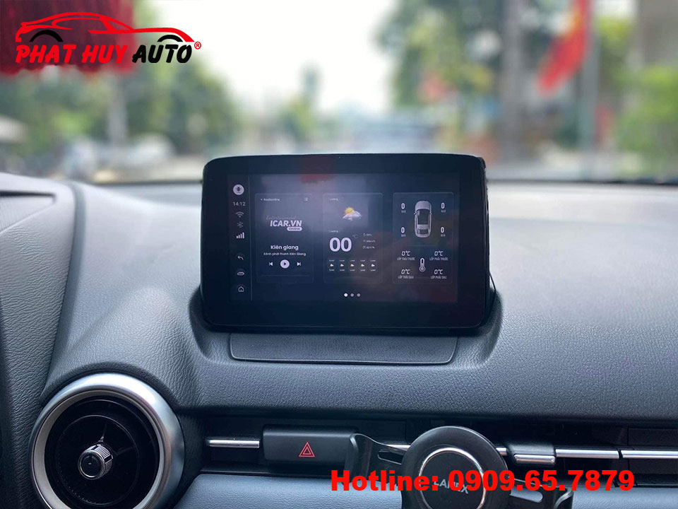 Lắp Android Box Elliview D4 xe Mazda 2