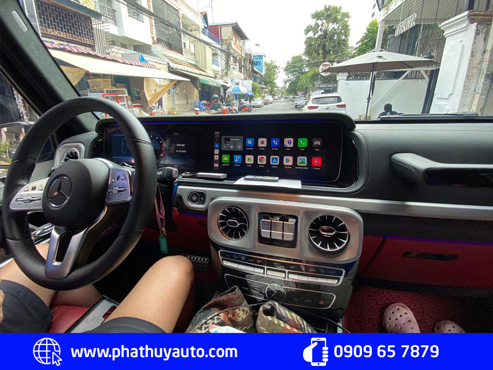 Lắp Android Box xe Mercedes G63