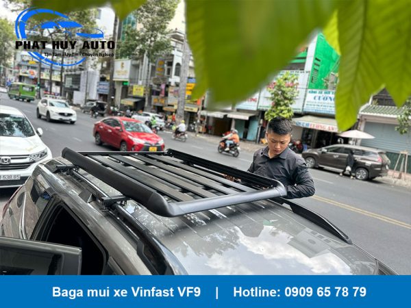 Lắp baga mui xe Vinfast VF9