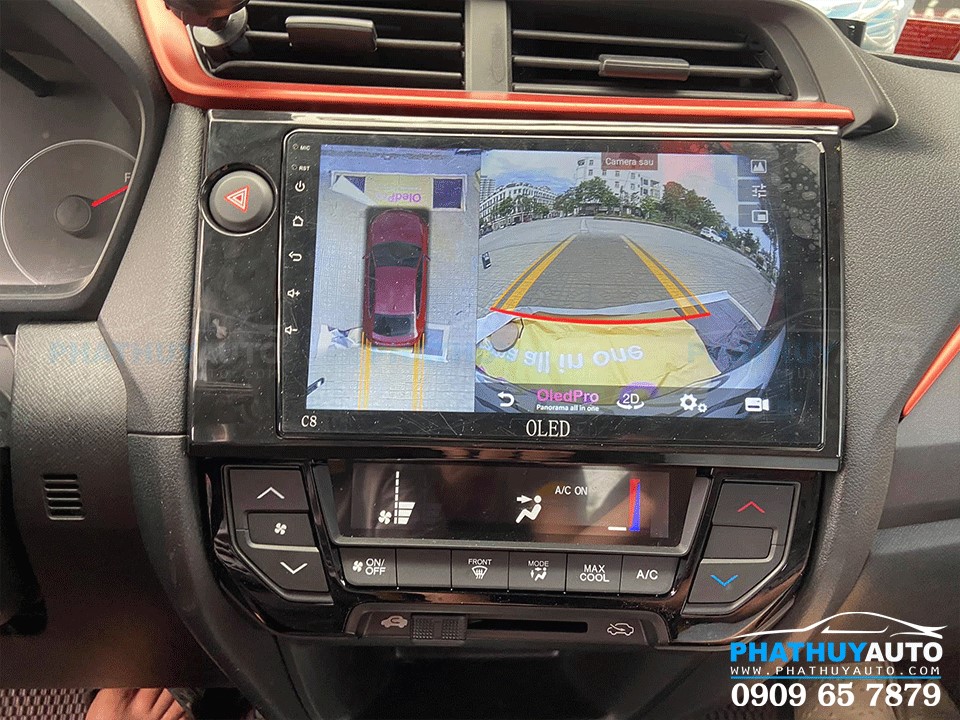 Lắp camera 360 cho Honda Brio