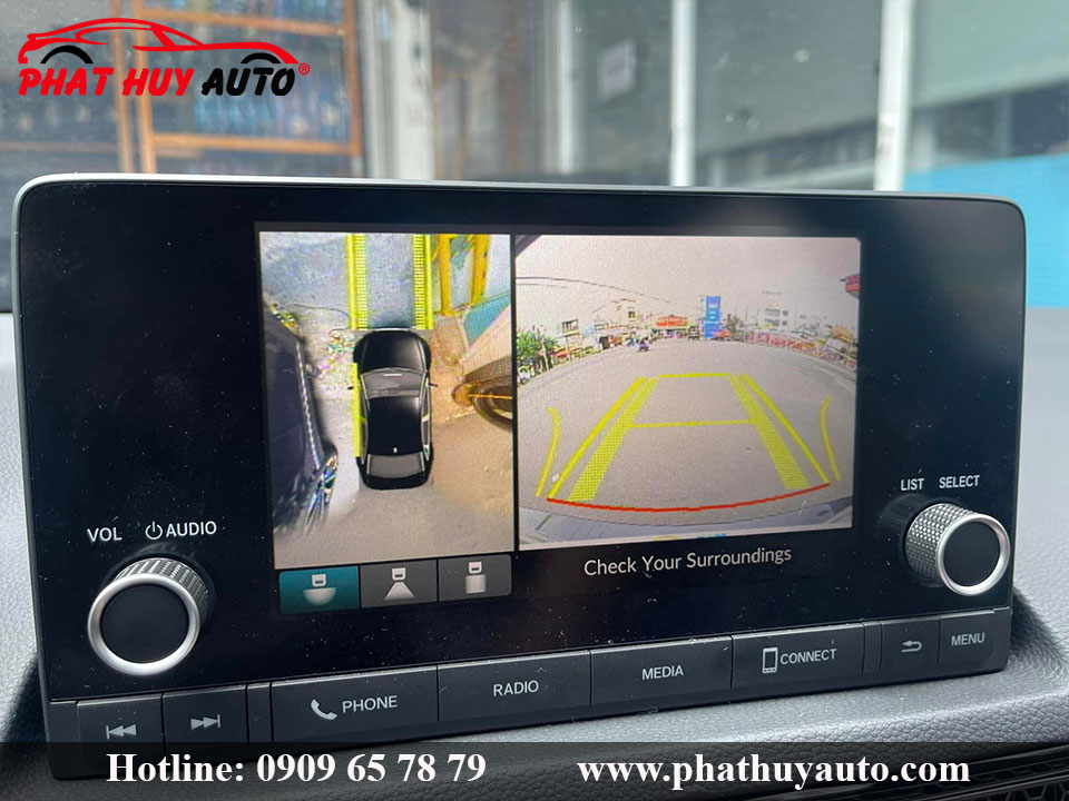 Lắp camera 360 cho Honda Civic 2022