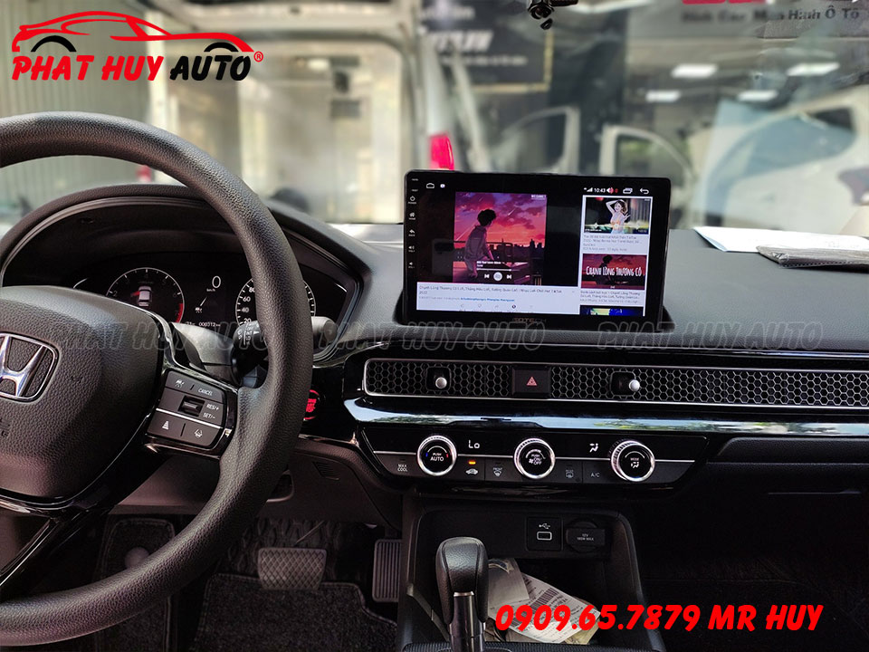 Lắp màn hình android Civic 2022