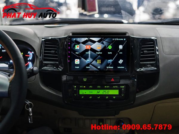 Lắp màn hình Android Fortuner 2015