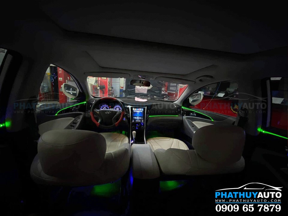 Led viền nội thất cho Sonata