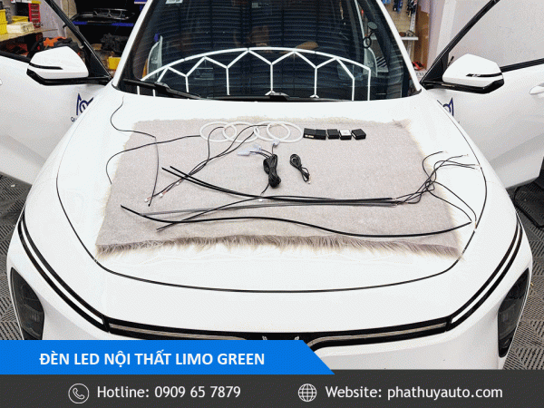 Limo Green lắp led nội thất